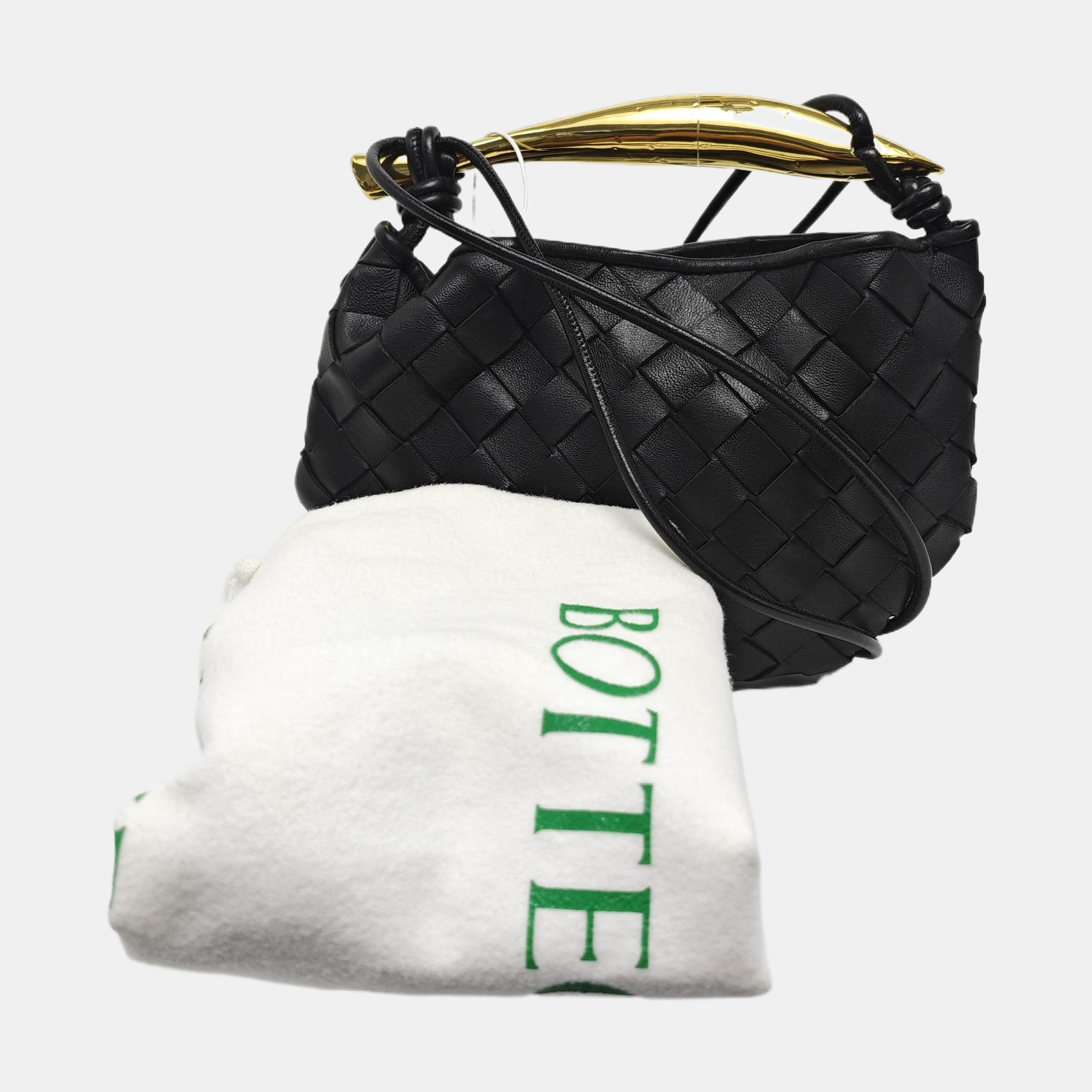 Intrecciato Lambskin Black