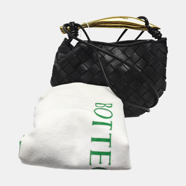 Intrecciato Lambskin Black
