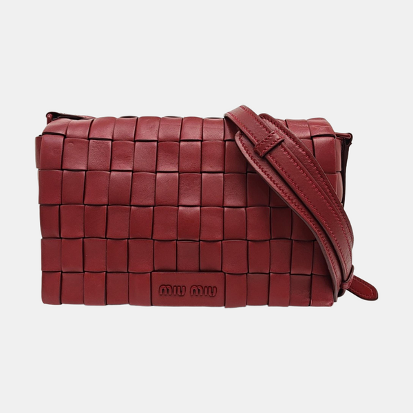 Intreccio Lambskin Red