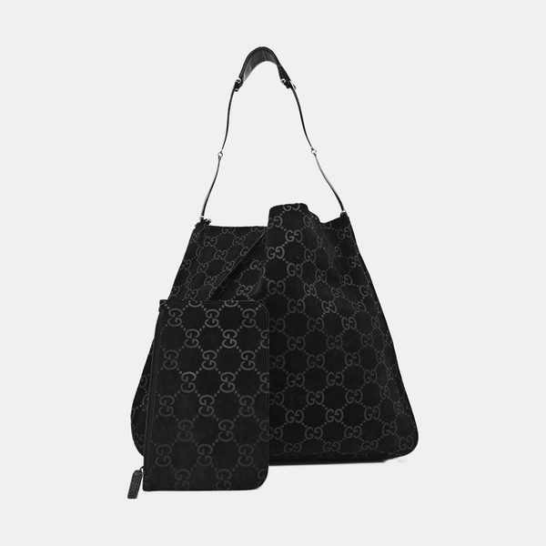 Suede Shoulder Bag Black