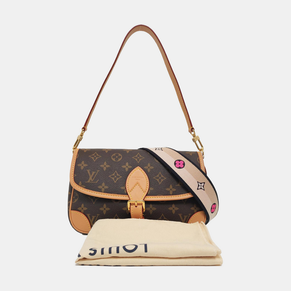 DIANE Monogram Coated Canvas Brown