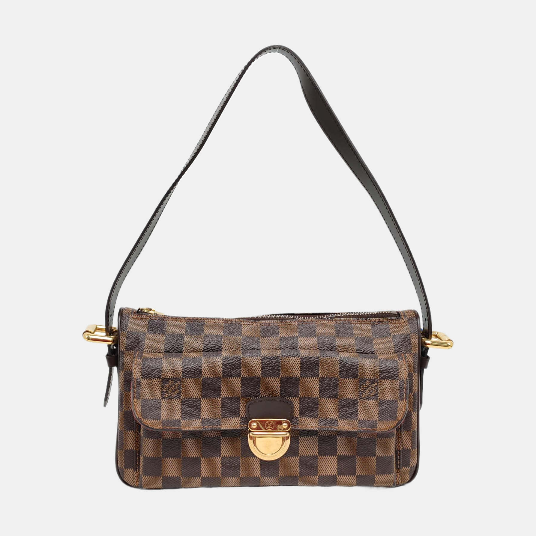 RAVELLO GM Damier Ebene Coated Canvas Brown