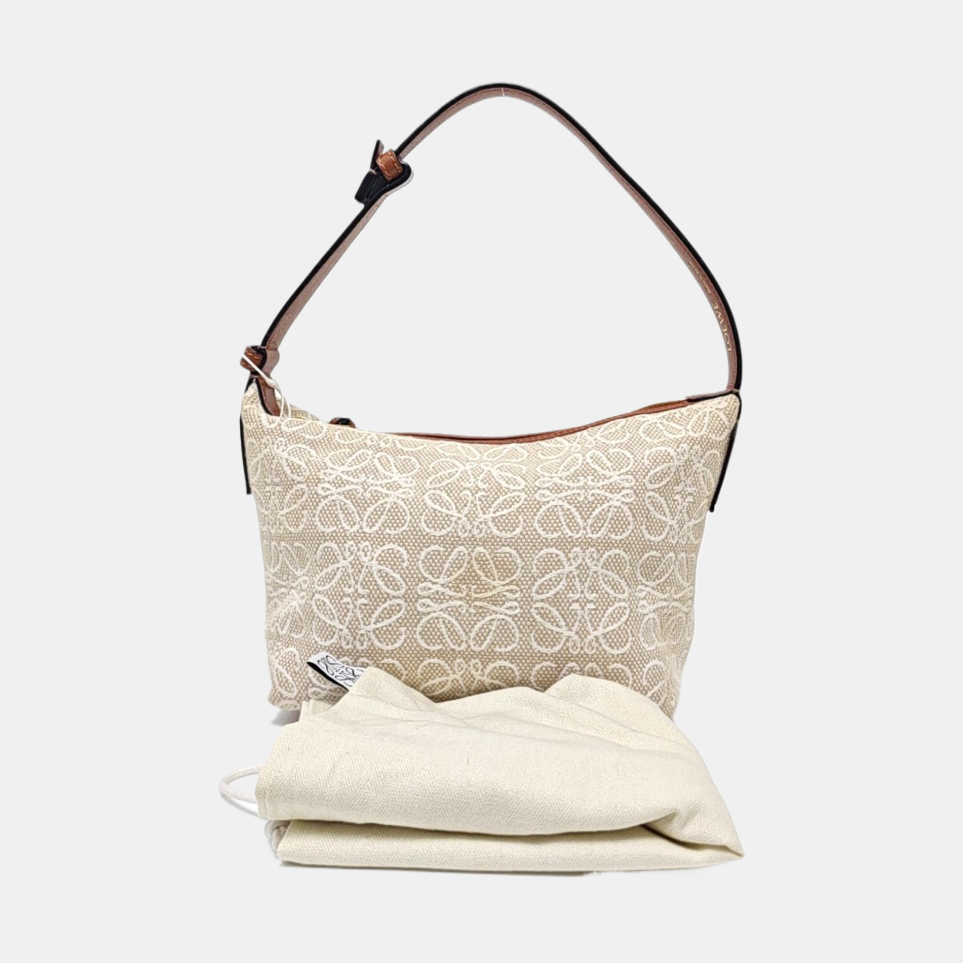 Anagram Small Monogram Canvas Beige