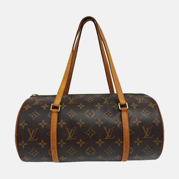 PAPILLON MM Monogram Coated Canvas Brown