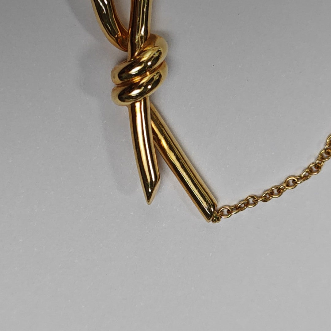 Tiffany Knot 18k Gold Necklace