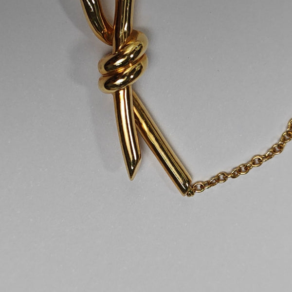 Tiffany Knot 18k Gold Necklace