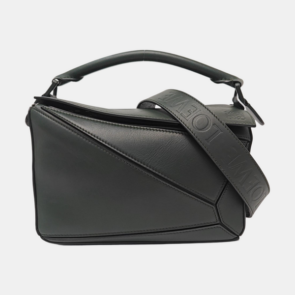 Puzzle Small Calfskin Green
