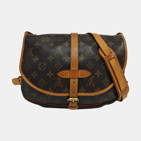 SAUMUR Monogram Coated Canvas Brown