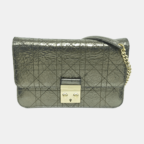 Cannage Calfskin Green