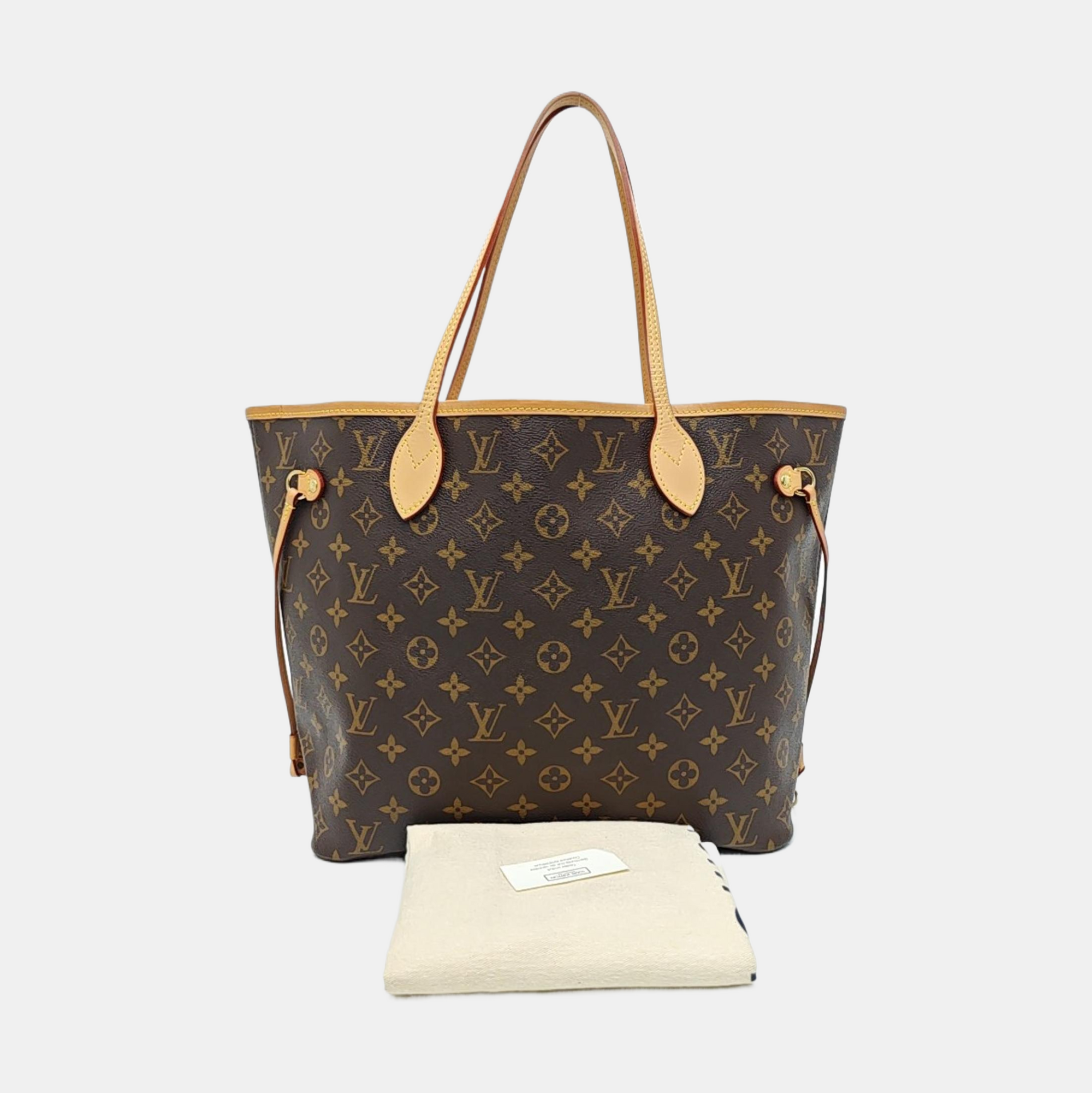 NEVERFULL MM Monogram Coated Canvas Brown
