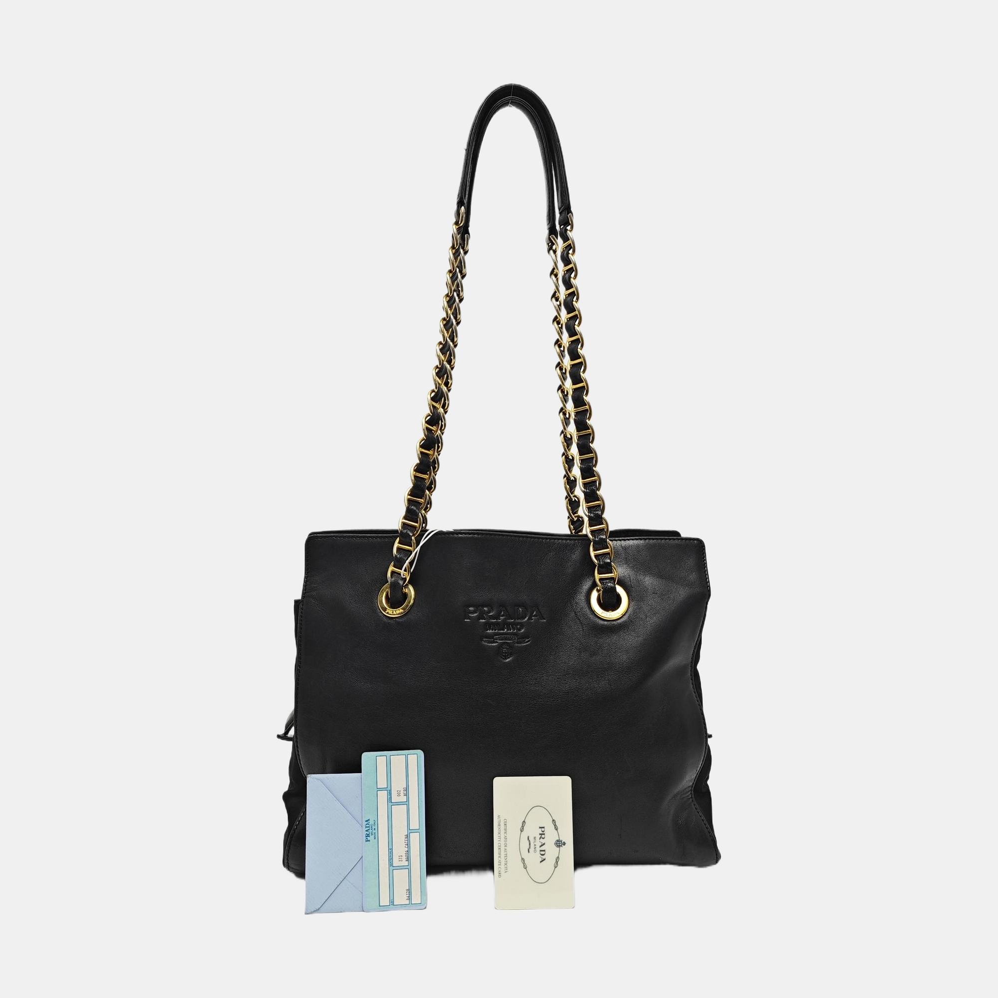 Calfskin Tote Bag Black