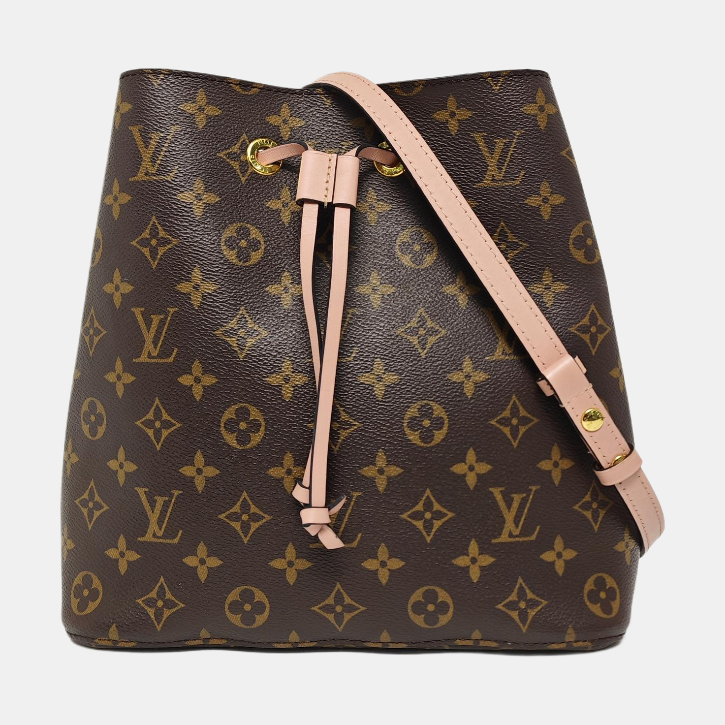 NÉONOÉ MM Monogram Coated Canvas Brown