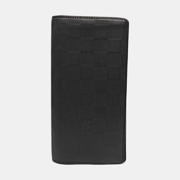 BRAZZA Damier Graphite Calfskin Gray Wallet