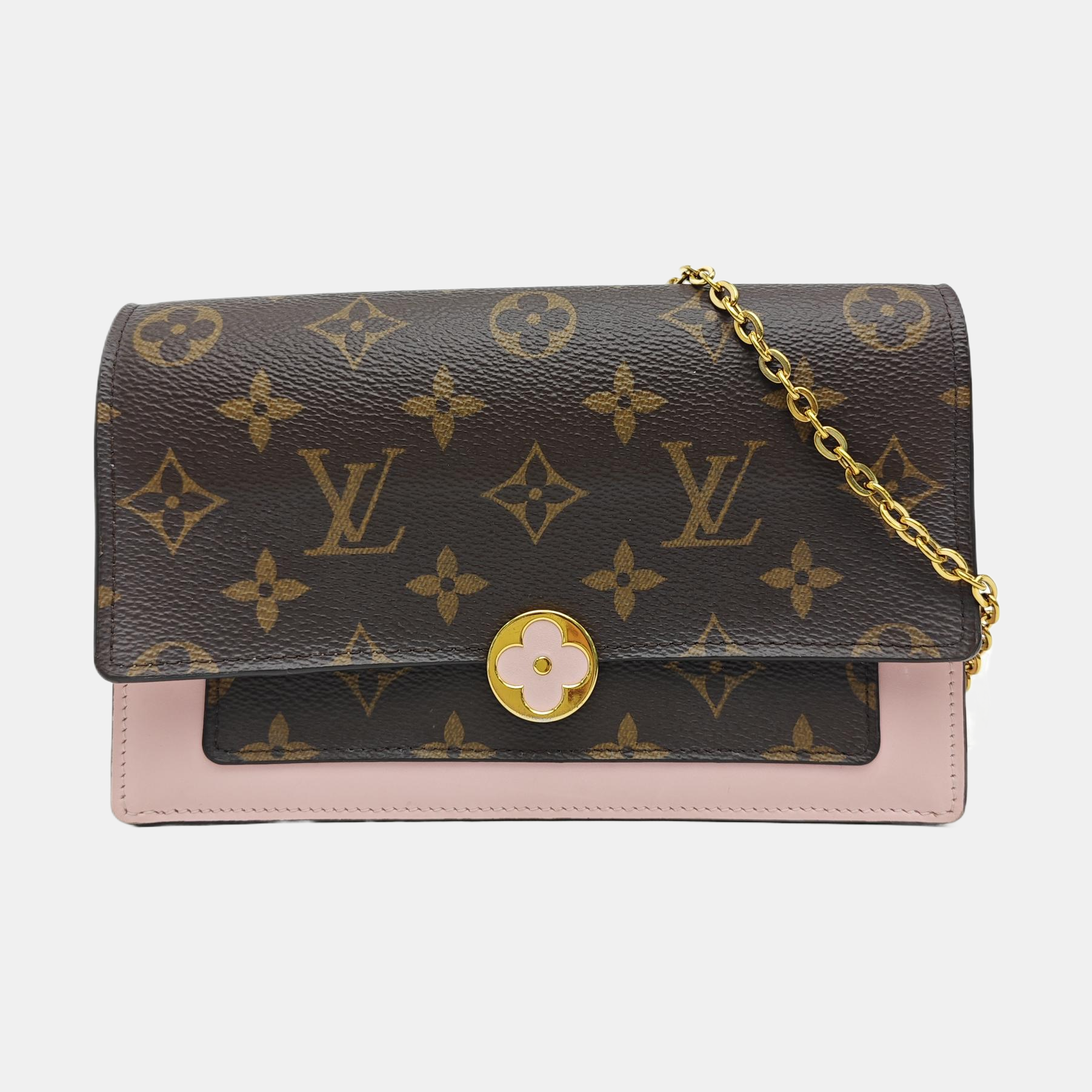FLORE Monogram Coated Canvas Brown
