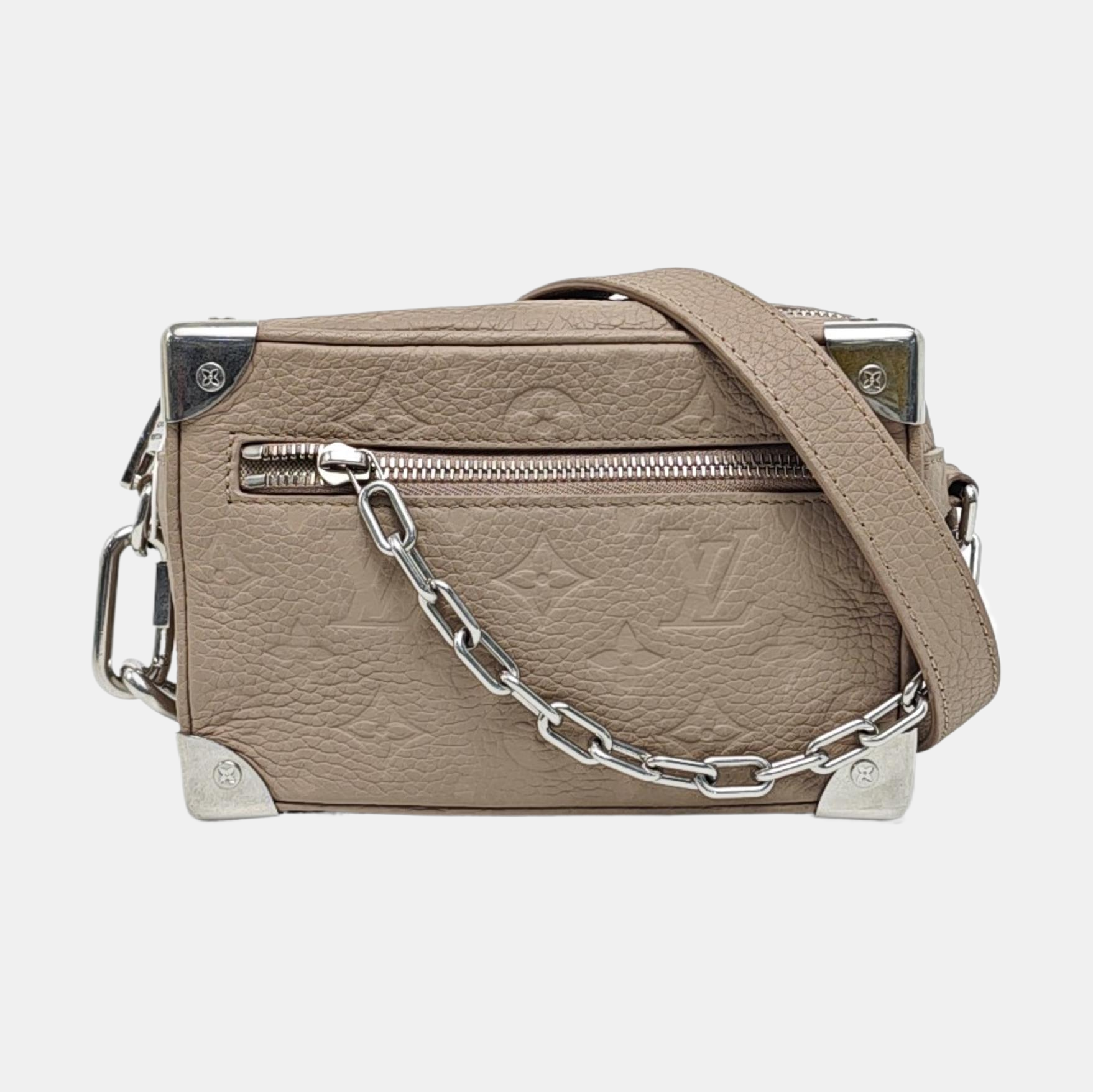 SOFT TRUNK Mini Monogram Calfskin Gray