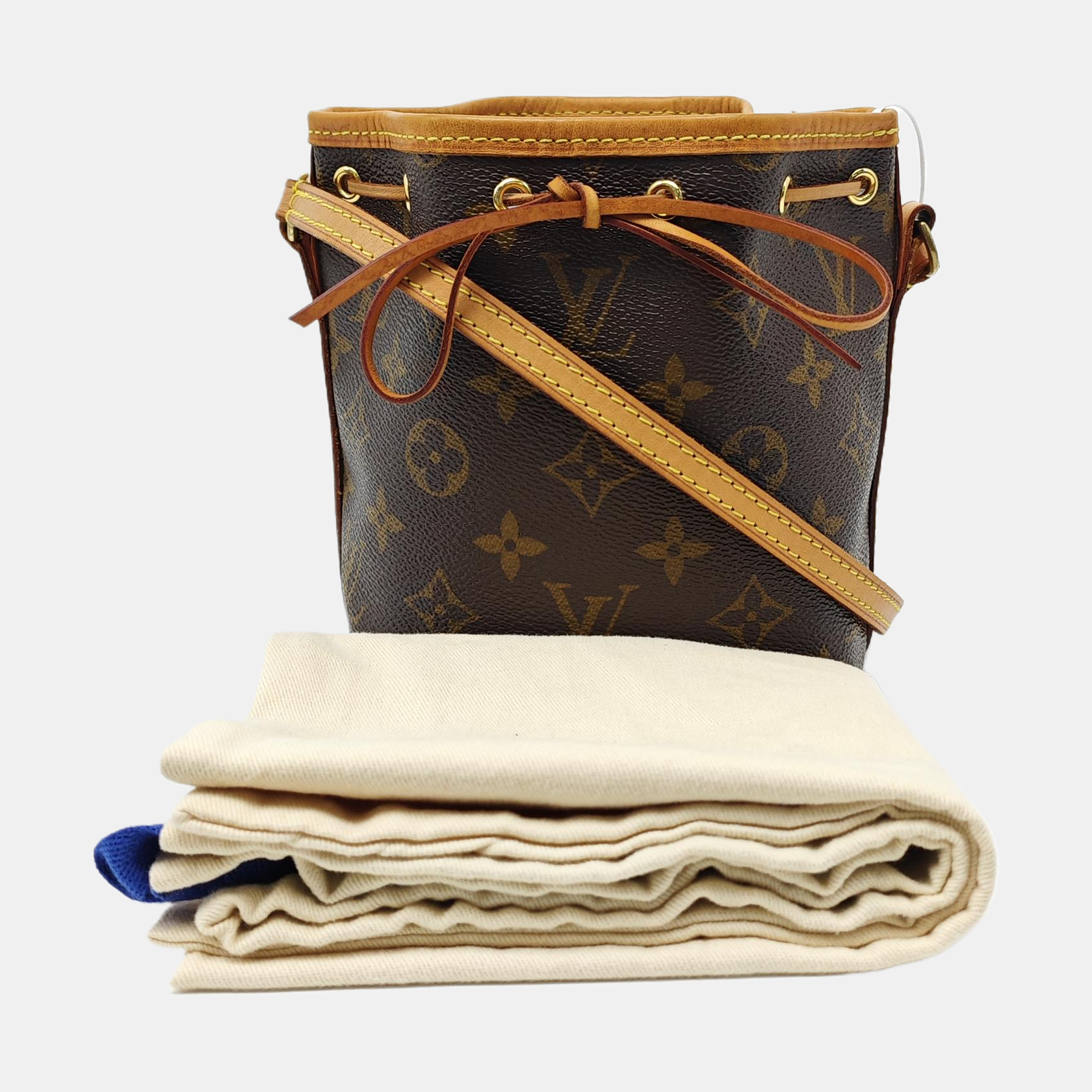 NÉONOÉ Nano Monogram Coated Canvas Brown