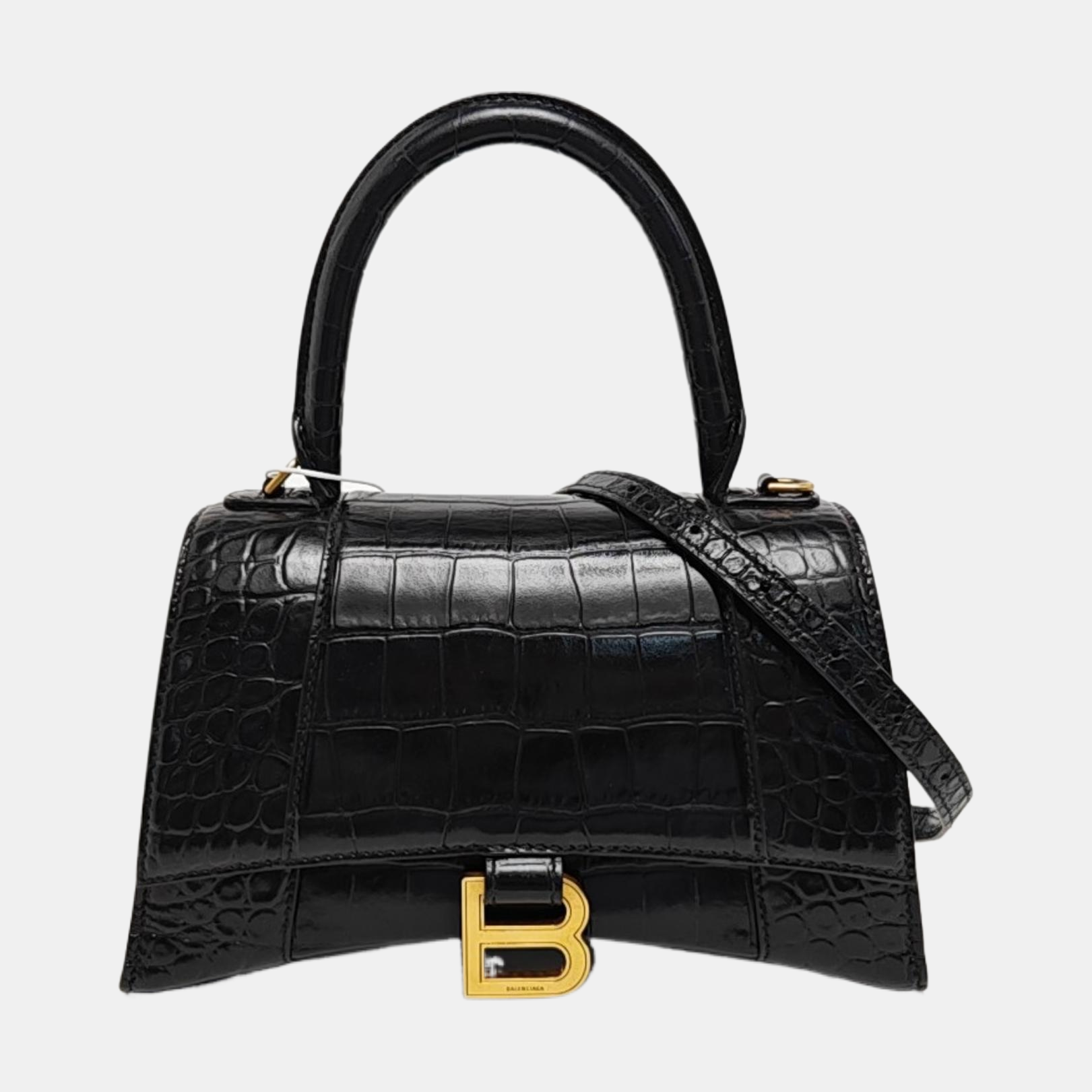 Hourglass S Calfskin Black