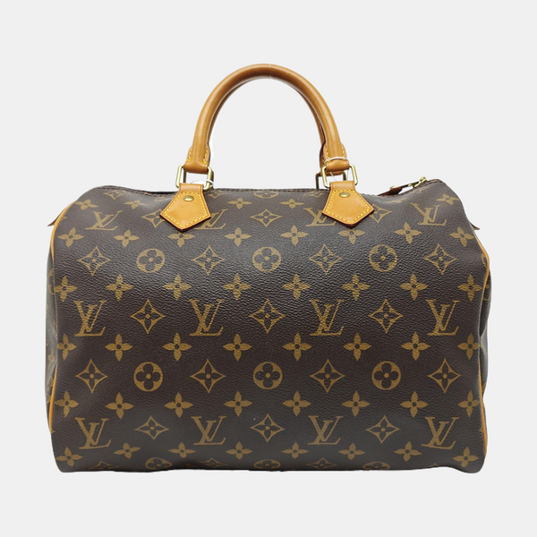 SPEEDY 30 Monogram Coated Canvas Brown