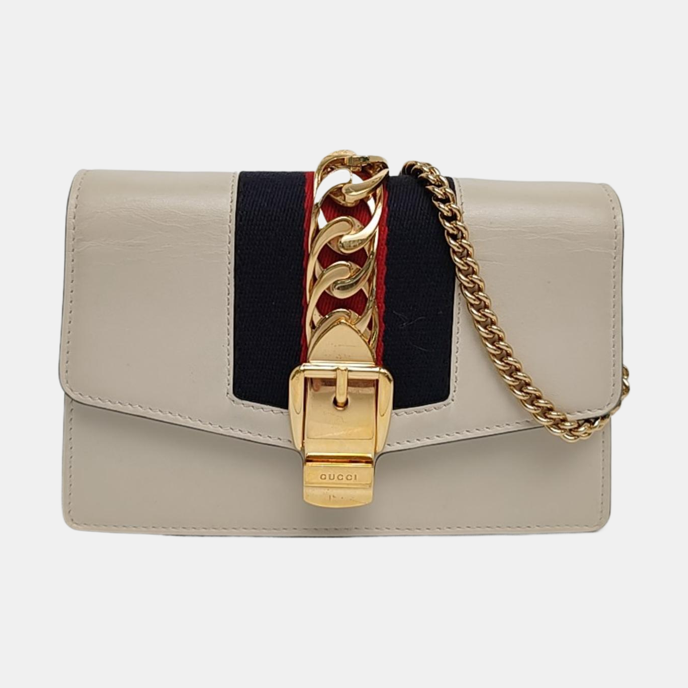 Sylvie Super Mini Calfskin White