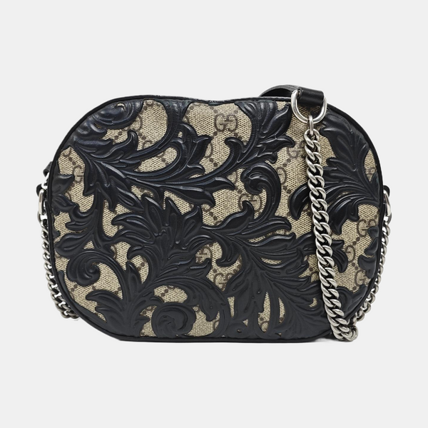 Monogram Coated Canvas Shoulder Bag Brown