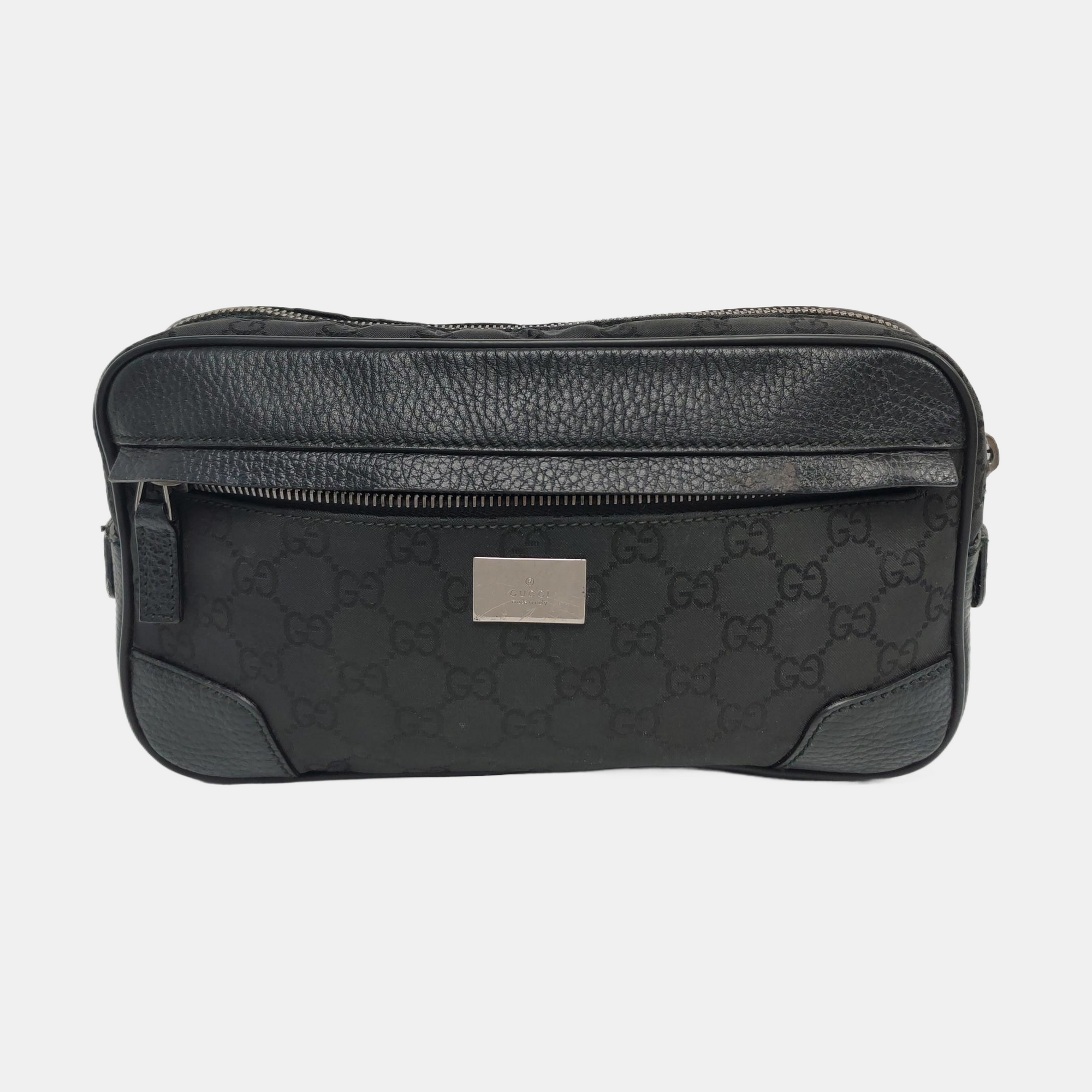 Monogram Canvas Belt Bag Black