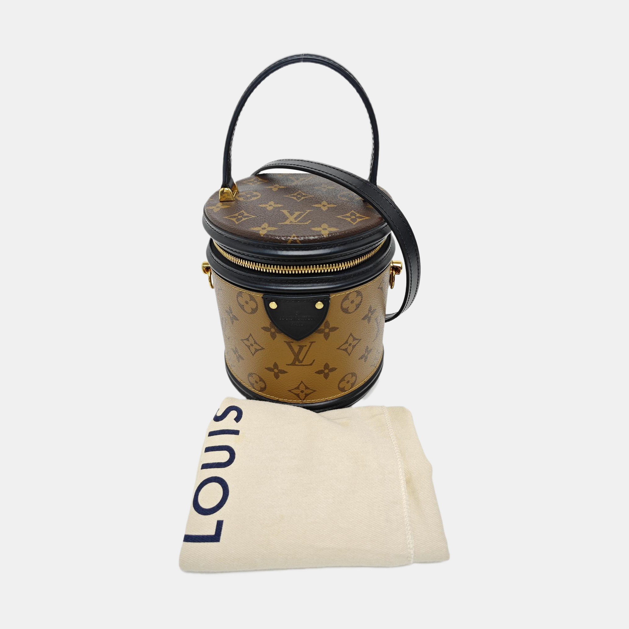CANNES PM Monogram Coated Canvas Brown