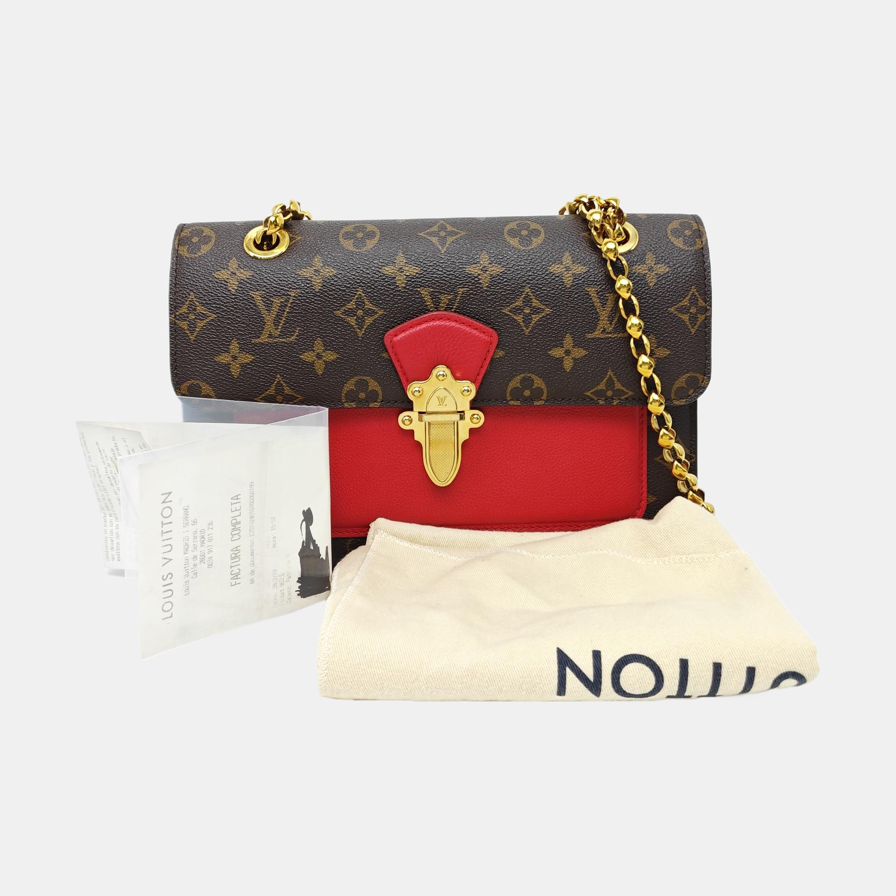 VICTOIRE Monogram Coated Canvas Brown