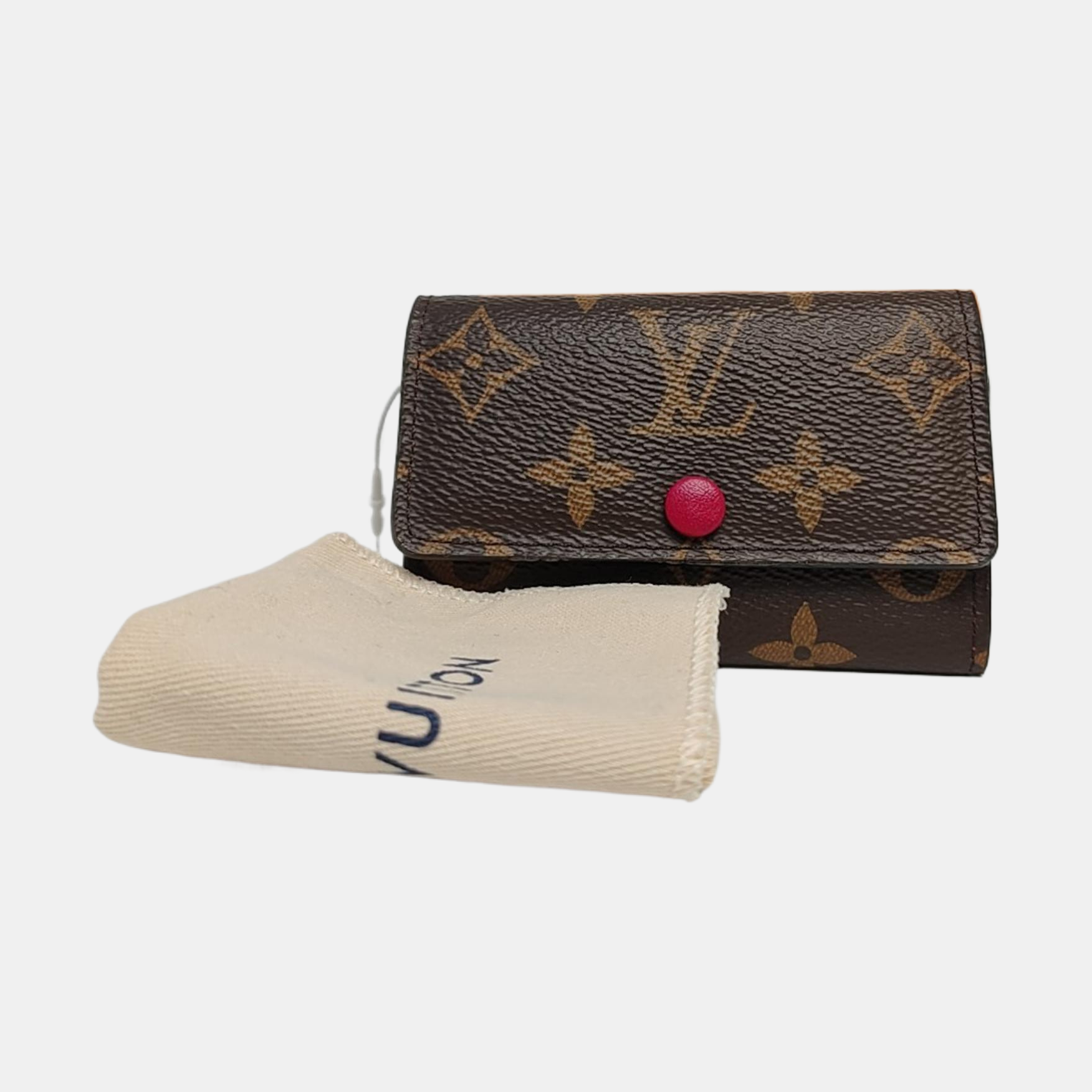 Monogram Coated Canvas Key Pouch Brown
