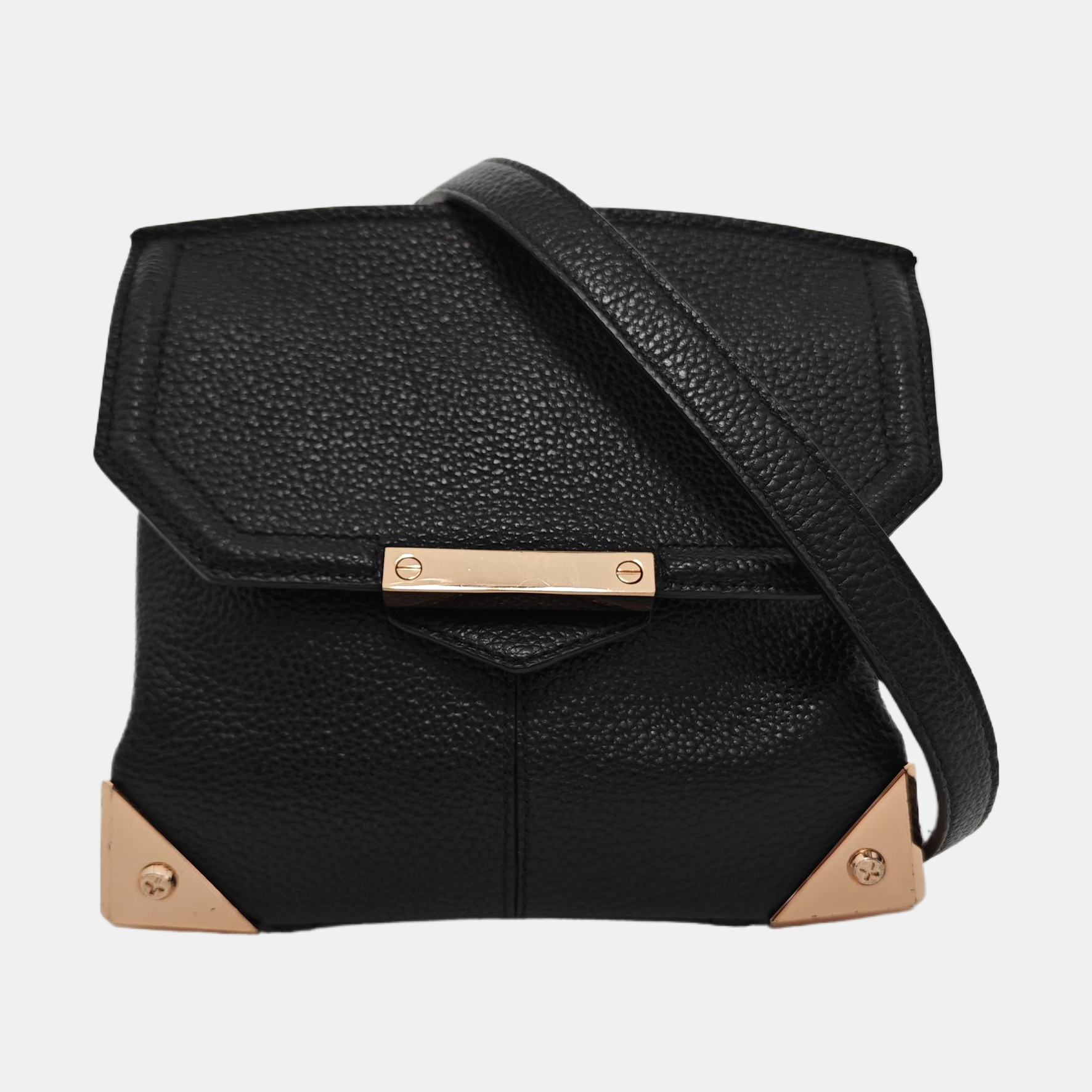 Calfskin Crossbody Bag Black