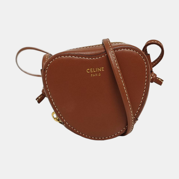 Calfskin Shoulder Bag Brown