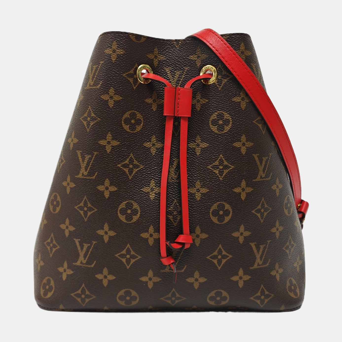 NÉONOÉ MM Monogram Coated Canvas Brown