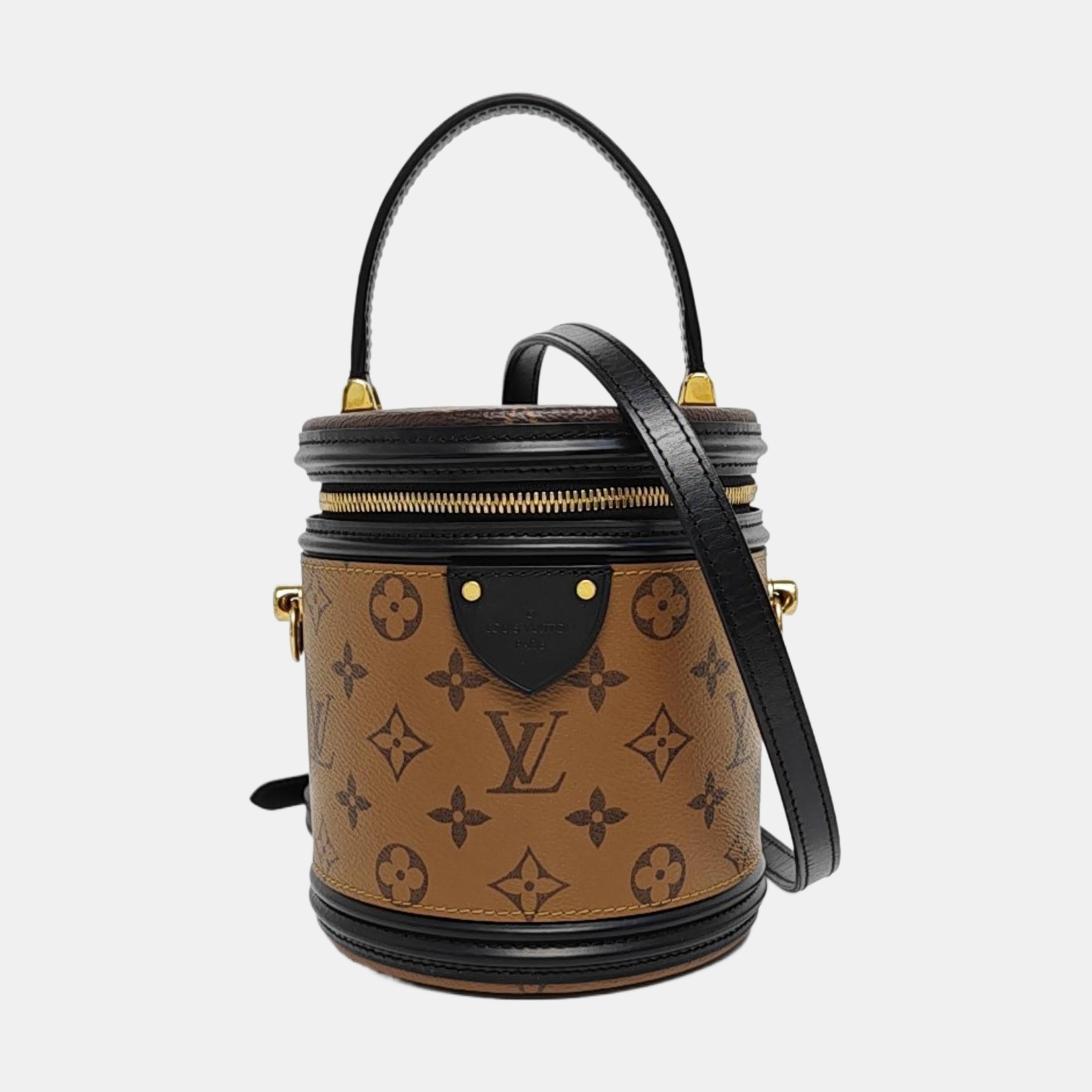 CANNES PM Monogram Coated Canvas Brown