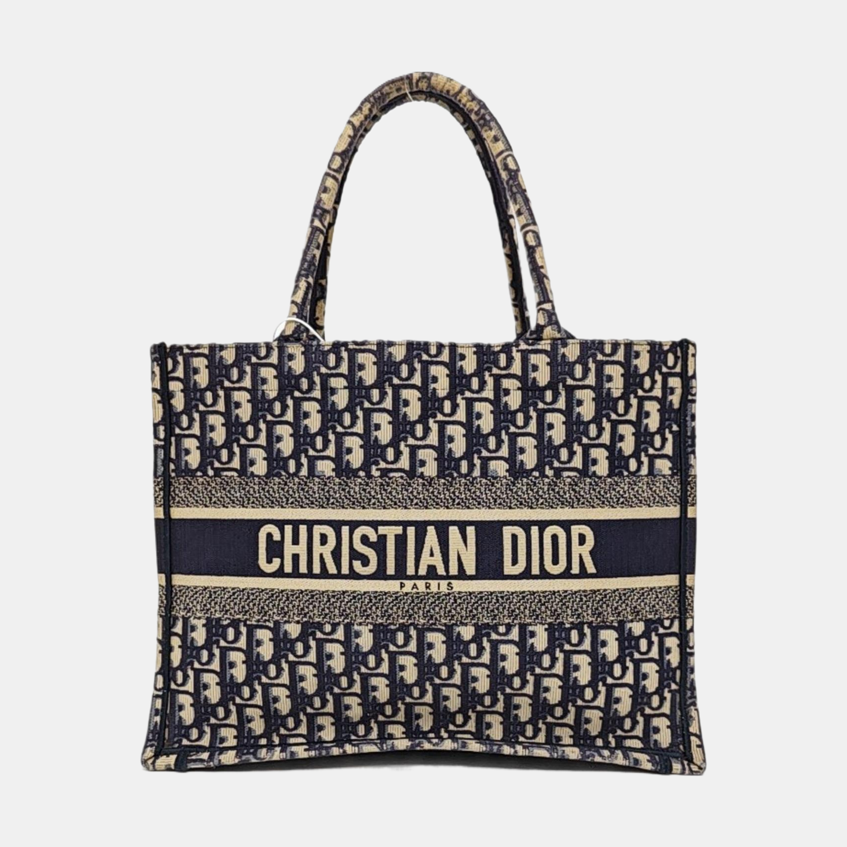 Book Tote Medium Oblique Canvas Blue