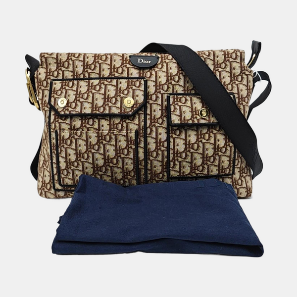 Canvas Crossbody Bag Medium Brown