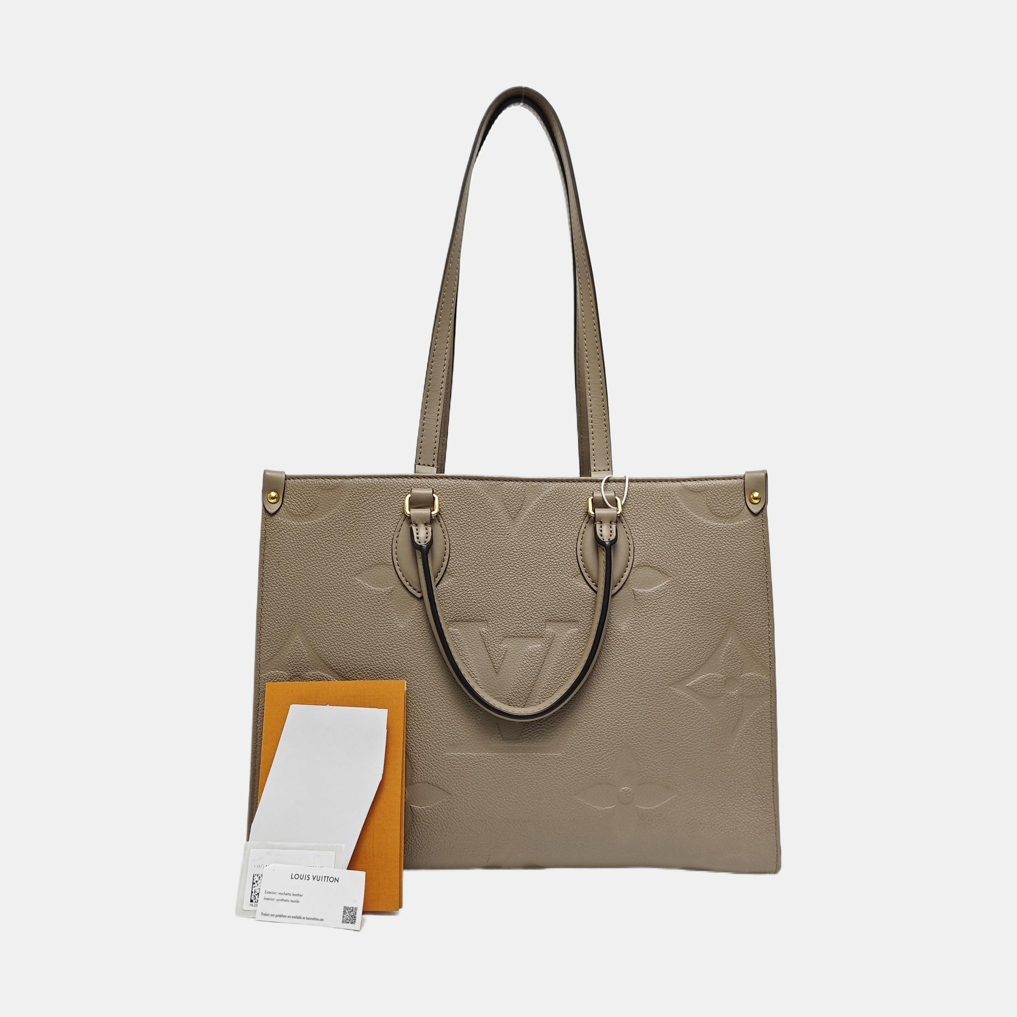 ONTHEGO MM Monogram Calfskin Gray