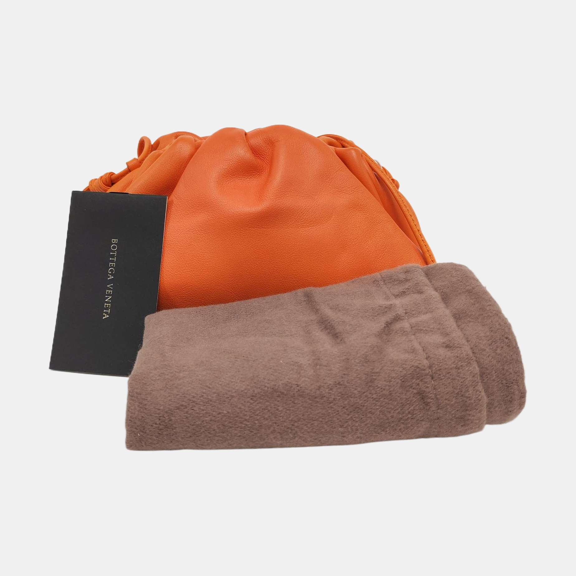 Authenticated pre-owned  The Pouch Mini Calfskin Orange - Crossbody Bag at Looply