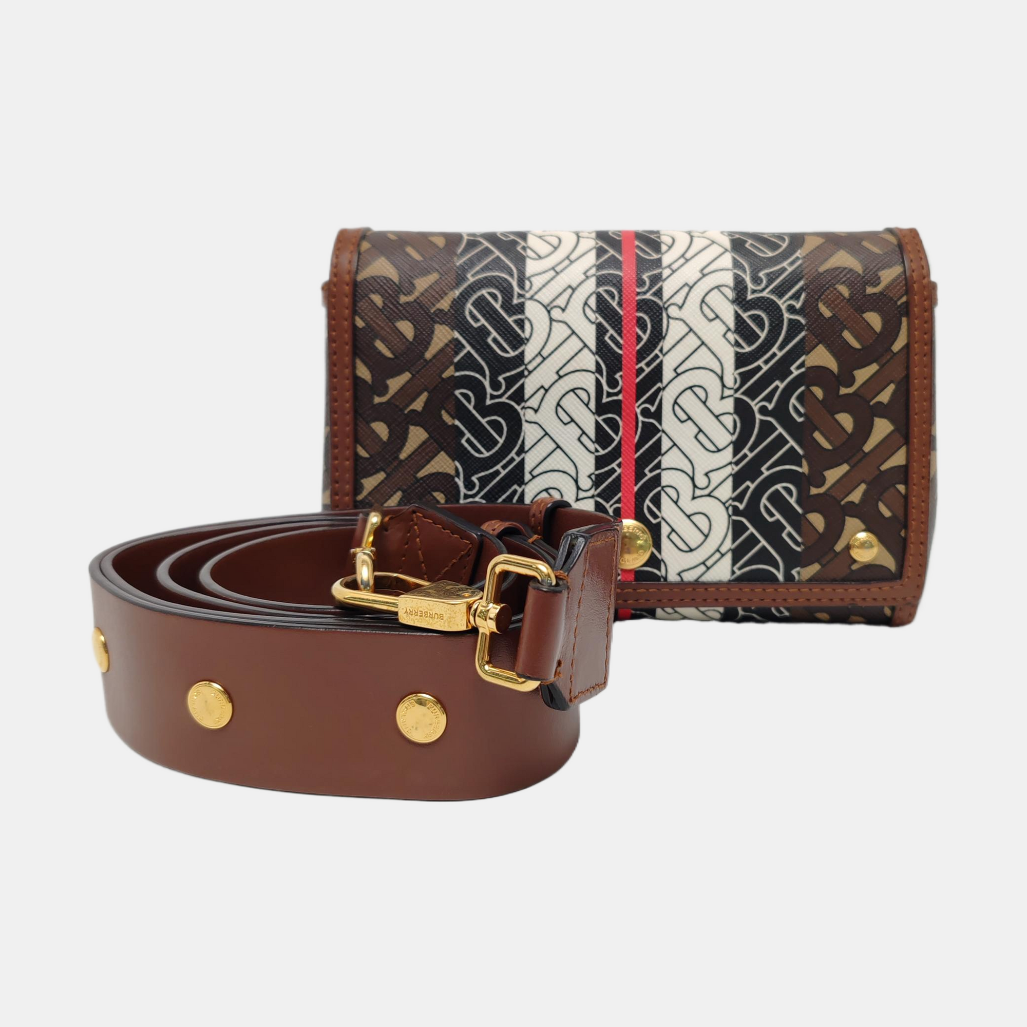 Crossbody Bag Coated Canvas Multicolor