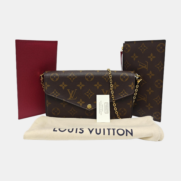FÉLICIE Monogram Coated Canvas Brown