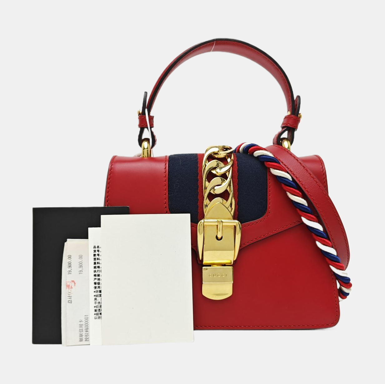 Sylvie Mini Calfskin Red