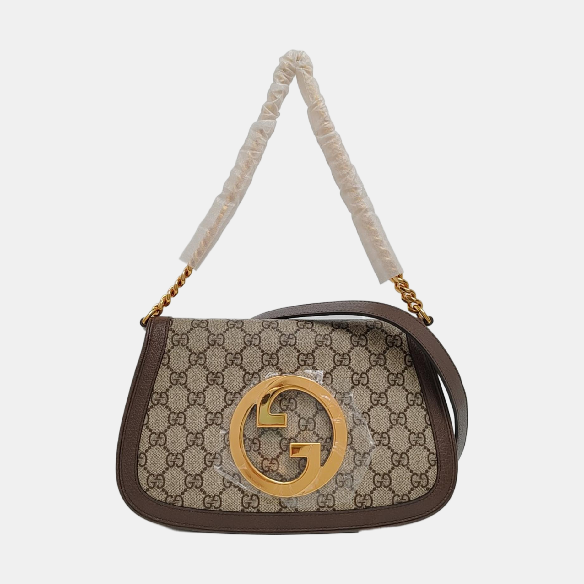 Blondie Small Monogram Coated Canvas Brown