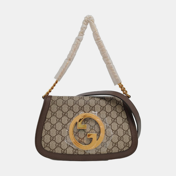 Blondie Small Monogram Coated Canvas Brown