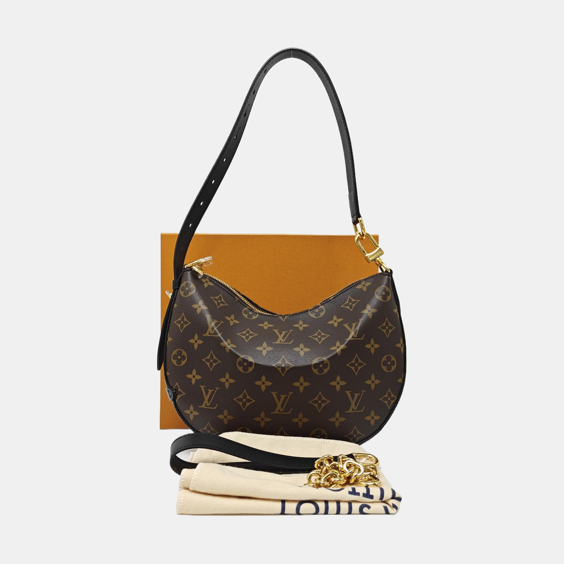COOKIE BB Monogram Coated Canvas Brown