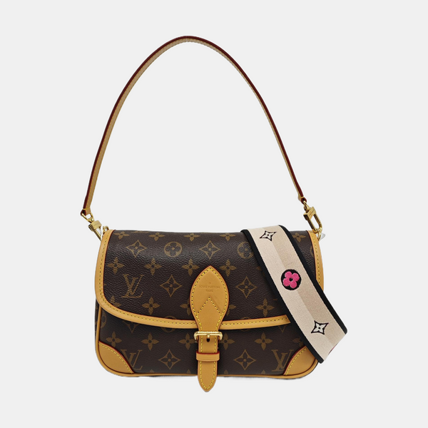 DIANE Monogram Coated Canvas Brown