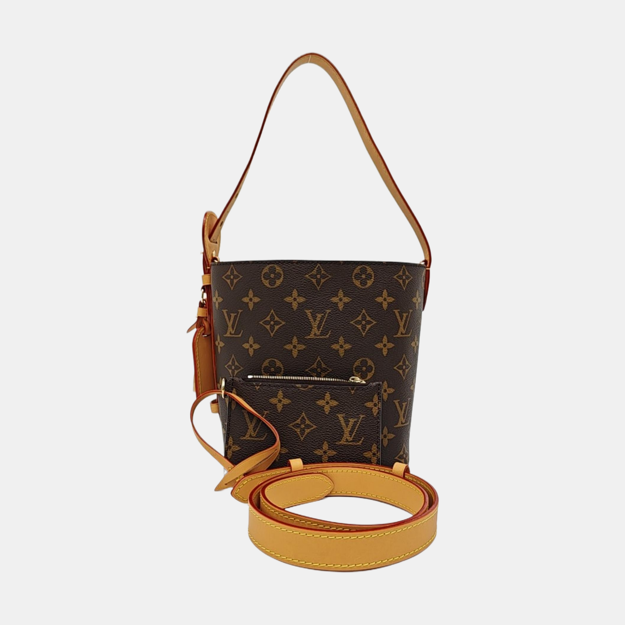 ALL IN Monogram Coated Canvas Brown