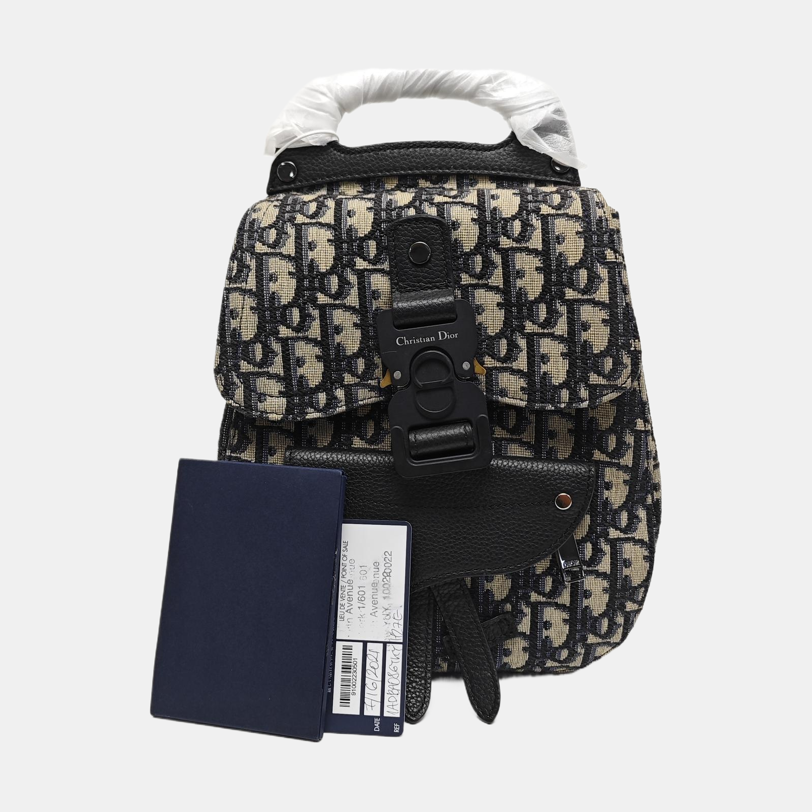Saddle Mini Oblique Canvas Blue