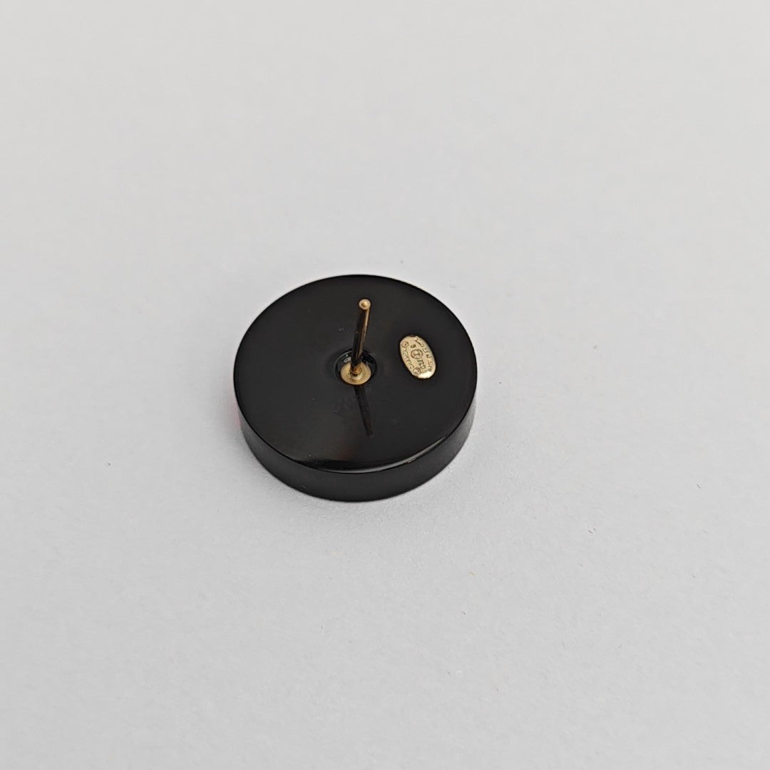 Metal Black Stud Earrings