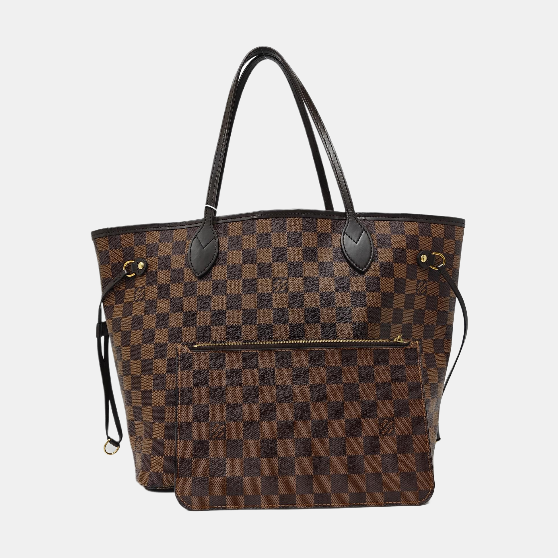 NEVERFULL MM Damier Ebene Coated Canvas Brown