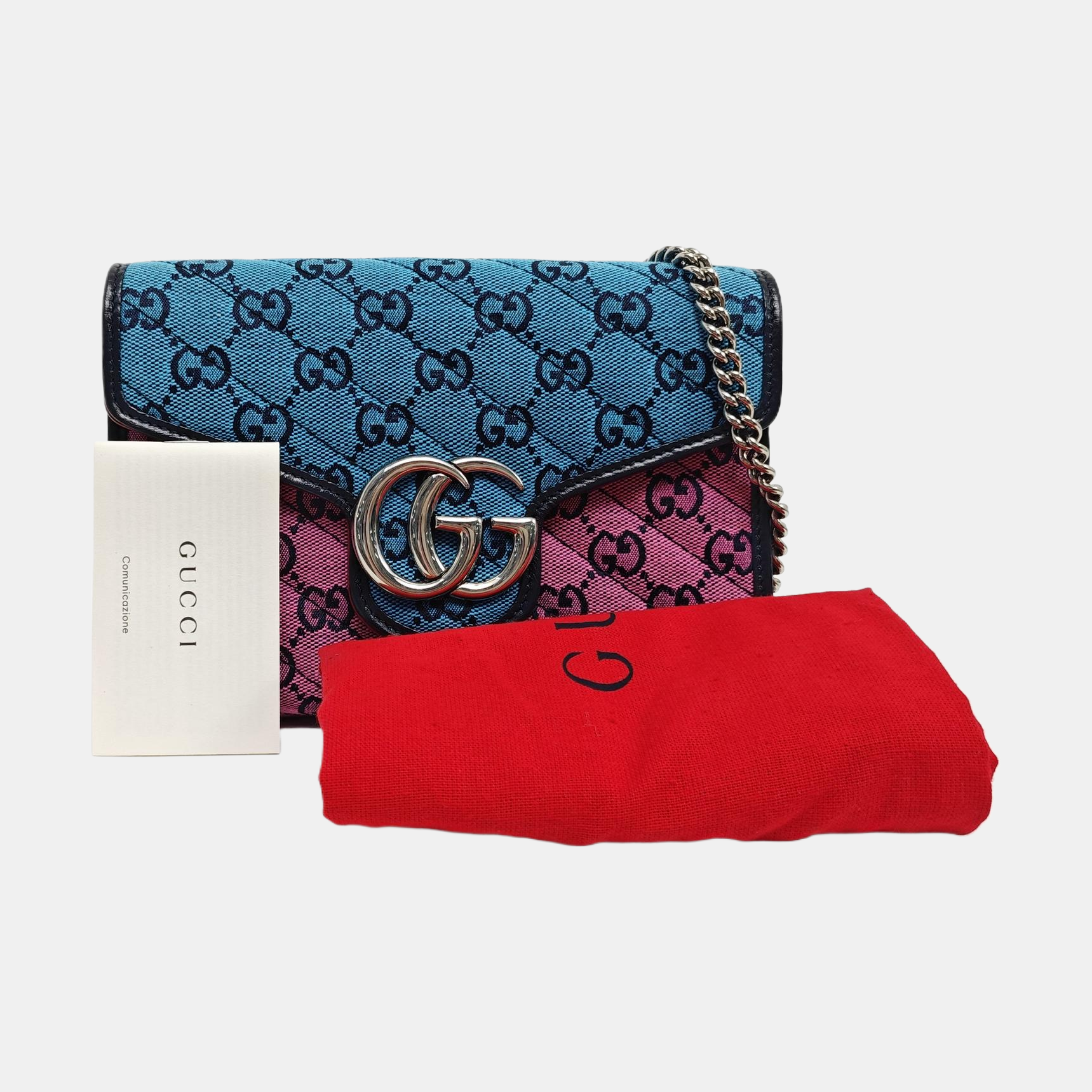 Authenticated pre-owned  GG Marmont Mini Monogram Canvas Multicolor - Shoulder Bag at Looply