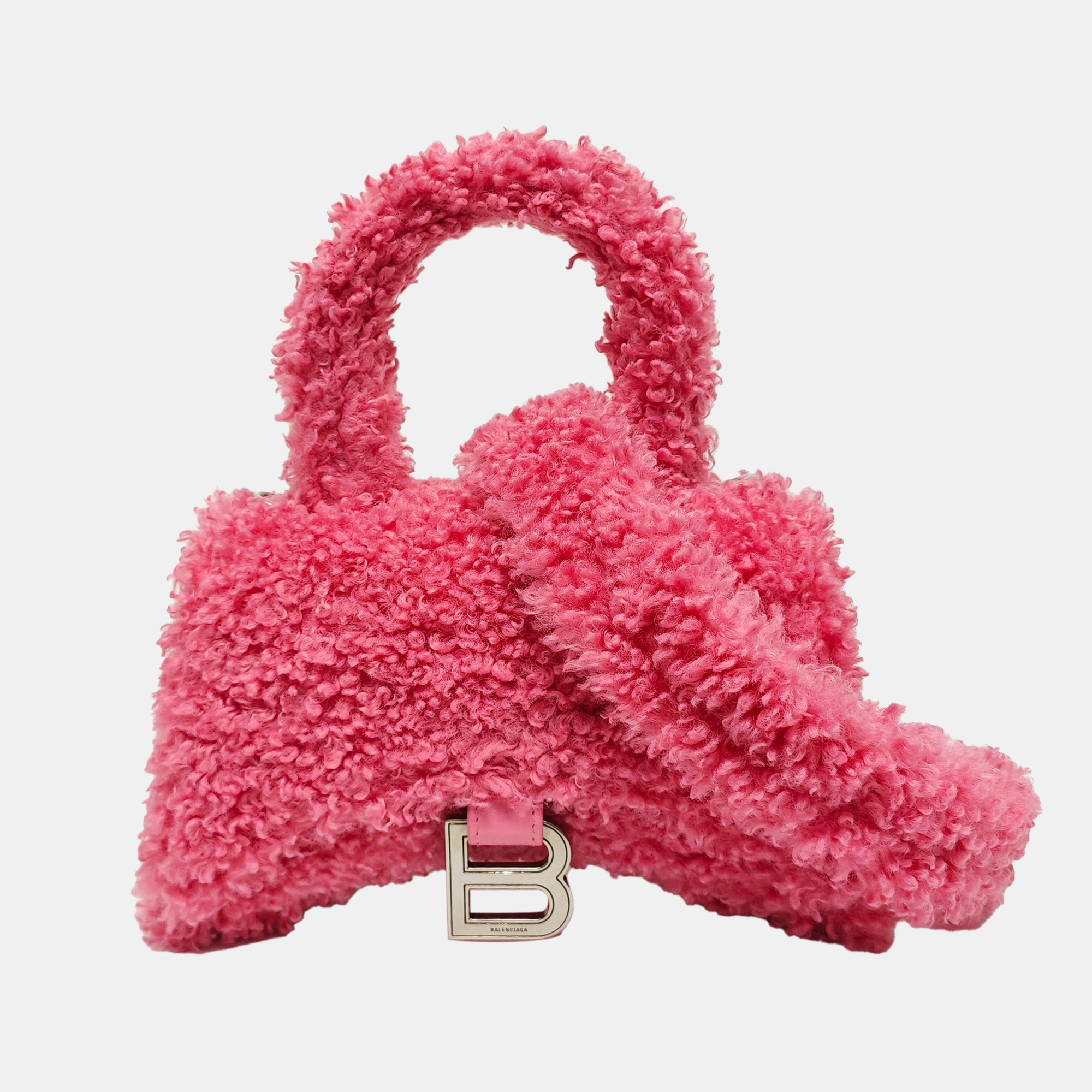 Hourglass Mini Sheepskin Pink