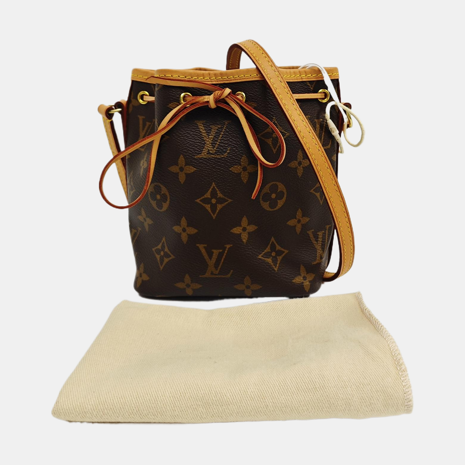 NÉONOÉ Nano Monogram Coated Canvas Brown